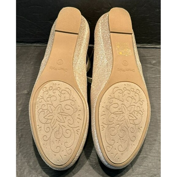 DREAM PAIRS 'Revona' Gold Glitter Wedge Ankle Strap Flats Shoes Women's Size 11 - Picture 7 of 7